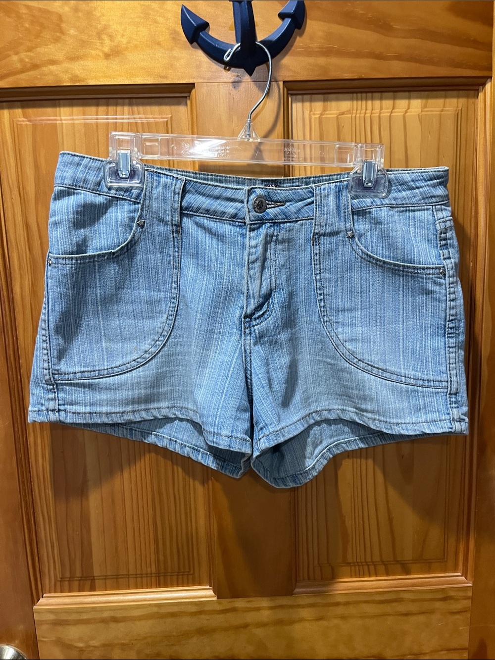 Bubblegum Light Blue Denim Shorts